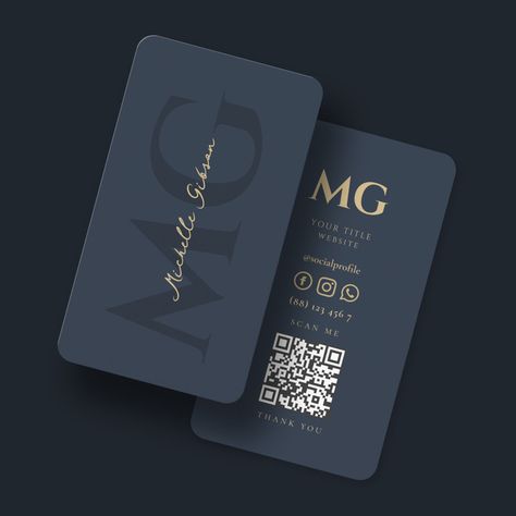 Luxury Visiting Card Design, A B Logo Design, Qr Business Card, Aesthetic Handwriting, Qr Code Social Media, Elegant Business Cards Design, Visit Card, Green Luxury, Best Website Design