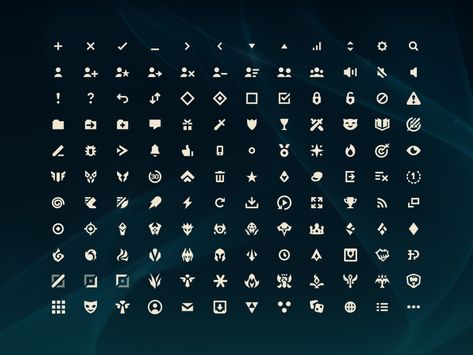 Hextech Iconography by Ricky Linn #Design Popular #Dribbble #shots Menu Icon Design, Card Icon, Elite Dangerous, Dot Icon, Trendy Games, Game Icons, Map Icons, Modern Games, Game Interface