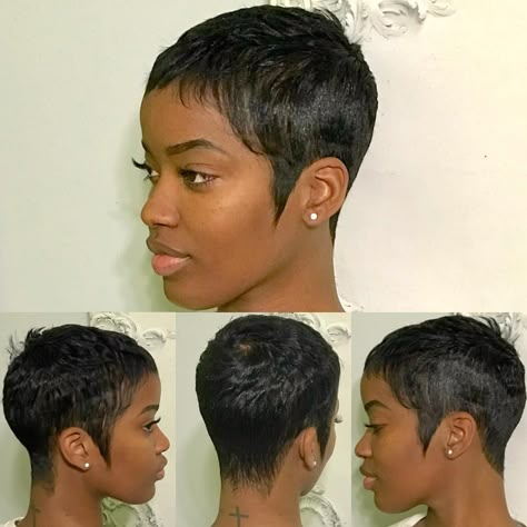 Black Hair Short Cuts, Cut Life, Short Sassy Hair, Sassy Hair, Short Black Hairstyles, Penteado Cabelo Curto, Cute Hairstyles For Short Hair, American Woman, Relaxed Hair