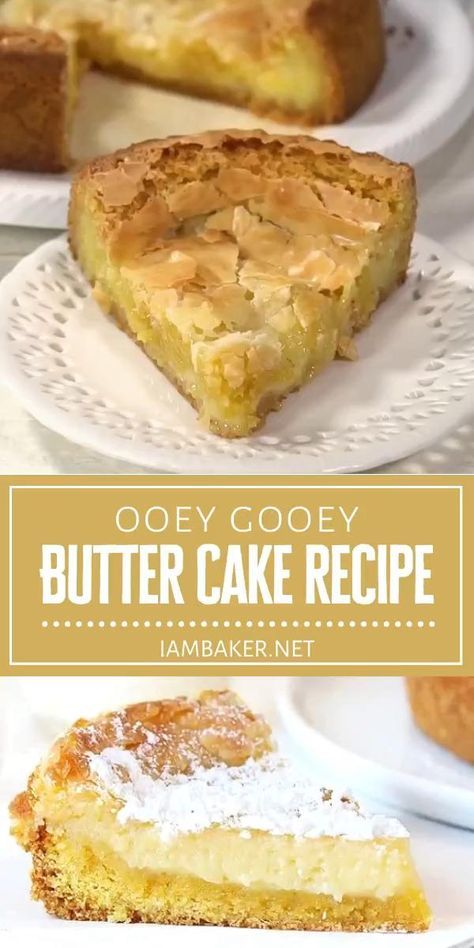 Ooey Gooey Butter Cake Recipe, Gooey Butter Cake Recipe, Ooey Gooey Cake, Ooey Gooey Butter Cake, Gooey Cake, Gooey Butter, Gooey Butter Cake, I Am Baker, Butter Cake Recipe