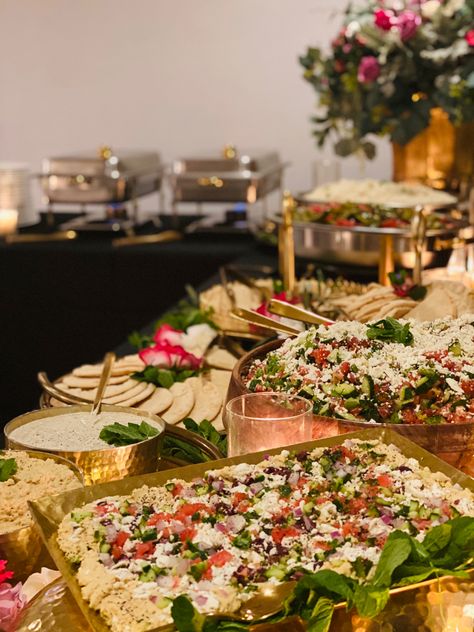 Greek Food Wedding Buffet, Lebanese Buffet Ideas, Wedding Mediterranean Food, Mediterranean Buffet Wedding, Wedding Food Mediterranean, Mediterranean Food Wedding, Mediterranean Buffet Ideas, Mediterranean Wedding Food, Sahara Wedding