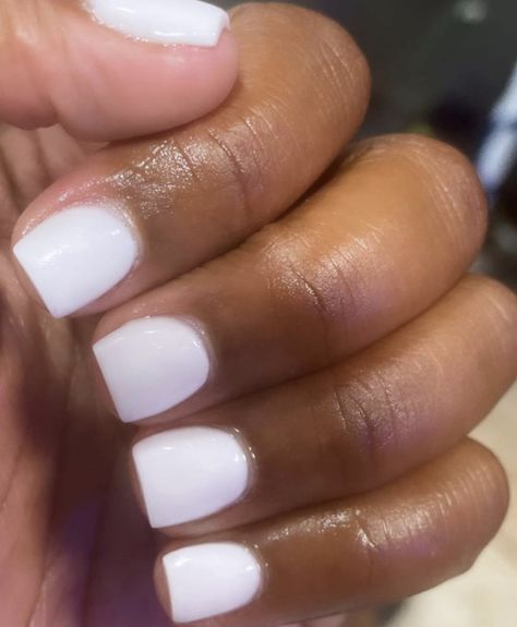 Short Square Round Acrylic Nails, Square Round Acrylic Nails, Round Acrylic Nails, Acrylic Nails Simple, French Manicure Acrylic Nails, Rounded Acrylic Nails, Natural Nails Manicure, Overlay Nails, Acrylic Toe Nails