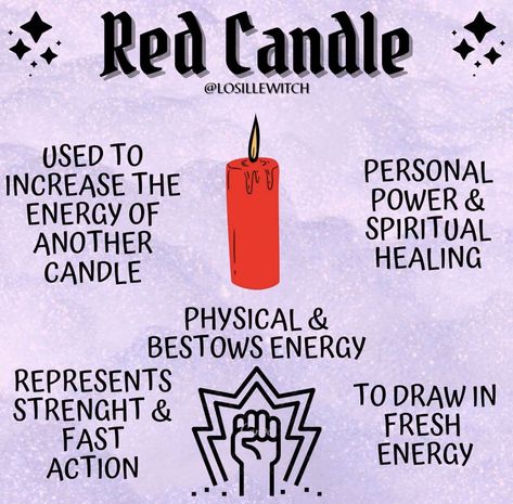 Red Candle Magic, Red Candle Spell, Candle Meanings, Candle Color Meanings, Gothic Love, Candle Meaning, Candle Magic Spells, Goddess Magick, Healing Candles