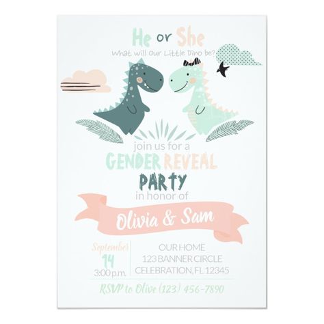 Boy or Girl Gender Reveal Watercolor Dinosaur Invitation #Ad , #affiliate, #Reveal#Watercolor#Dinosaur#Gender Dino Gender Reveal, Land Before Time Gender Reveal, Dino Themed Gender Reveal, Dinosaur Egg Invitations, Dinosaur Baby Shower Invitations Target, Funny Birthday Invitations, Simple Gender Reveal, Dinosaur Invitations, Girl Gender Reveal