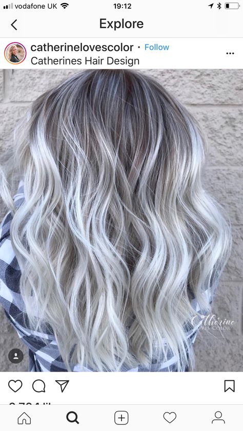 Blonde Hair With Silver Highlights, Straight Hair Highlights, White Blonde Highlights, Gray Balayage, Silver Blonde Hair, Icy Blonde Hair, Blond Balayage, Silver Highlights, Eternal Youth