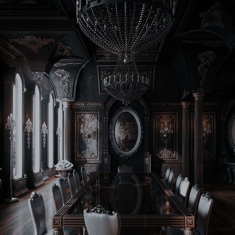 Dark Royal Aesthetic, Dark Royalty Aesthetic, Ruangan Studio, Gothic Mansion, Dark Castle, Gothic Castle, Castle Aesthetic, Royalty Aesthetic, Royal Aesthetic