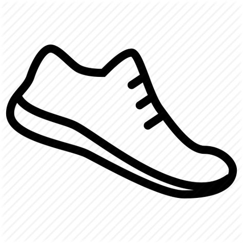 BuJo graphic - fitness How To Draw Tennis Shoes, Running Clipart, Shoes Clipart, Cartoon Shoes, Track Shoes, Simple Shoes, Shoes Drawing, Outline Drawings, Shoe Clips