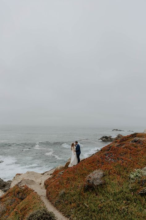 Big Sur Elopement, Best Places To Elope, California Engagement Photos, Big Sur Wedding, Places To Elope, Fun Engagement Photos, California Sunset, Big Sur California, California Engagement