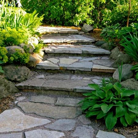 Flagstone Steps, Stepping Stone Walkways, Landscape Stairs, Flagstone Walkway, Landscape Steps, Patio Steps, Stone Stairs, Flagstone Patio, Garden Steps