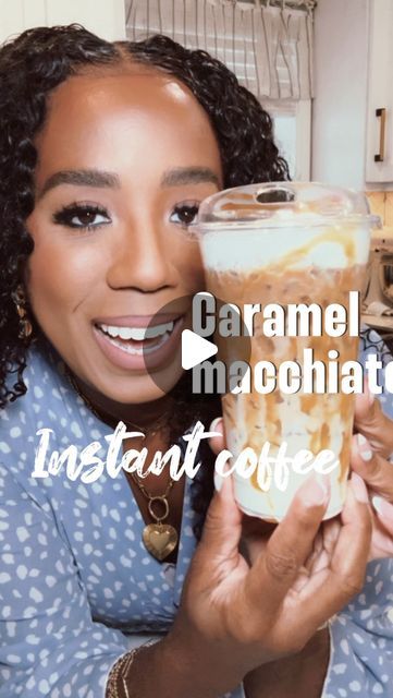 Adrianne M Brignac Gradney on Instagram: "Welcome to day two of my week of instant coffee recipes at home! Second up is this caramel macchiato iced coffee! Yallll sooo good 🤤Let me know if you try it! 

#instantcoffee #nescafe #nescafegold #instantcoffee #espresso #instantespresso #coffee #morningvibes #coffeelover #fyp #coffeetime #icedcoffee #icedcoffeeathome#coffeeathome #homemade #coffeetiktok #icecoffee #coffeecreamer #barista #coffeebar #icedcoffeerecipe" Nescafe Iced Coffee Recipe, Caramel Macchiato Iced Coffee, Diy Iced Coffee Recipes, Coffee Recipes At Home, Homemade Iced Coffee Recipe, Easy Coffee Drinks Recipes, Cold Coffee Drinks Recipes, Diy Coffee Drinks, Instant Coffee Recipes