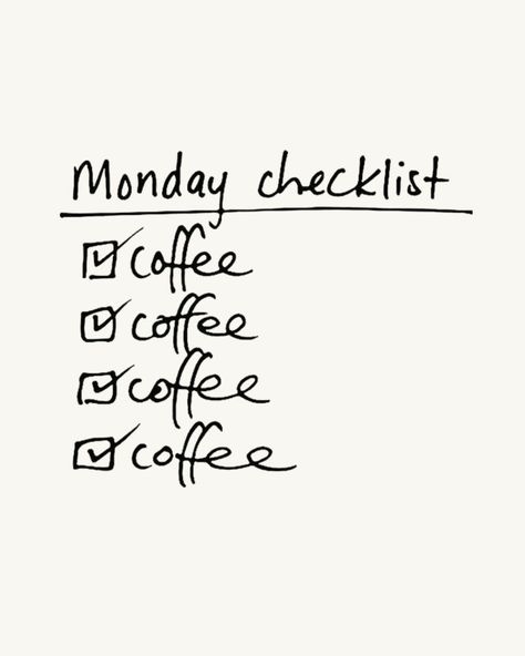 Kicking off the week with my top 3 essentials: ☕️ Coffee, ☕️ Coffee, and you guessed it, ☕️ Coffee. Because let's face it, Mondays are better with a triple shot of motivation. Who's with me? 🙌 #MondayMood #CoffeeLover #ButFirstCoffee #CaffeineQueen Mondays And Coffee Quotes, Coffee Talk Quotes, Coffee Anytime Quotes, Coffee Is Ready Quotes, Coffee Monday, Monday Coffee, Caffeine Queen, Juice Branding, Monday Coffee Meme