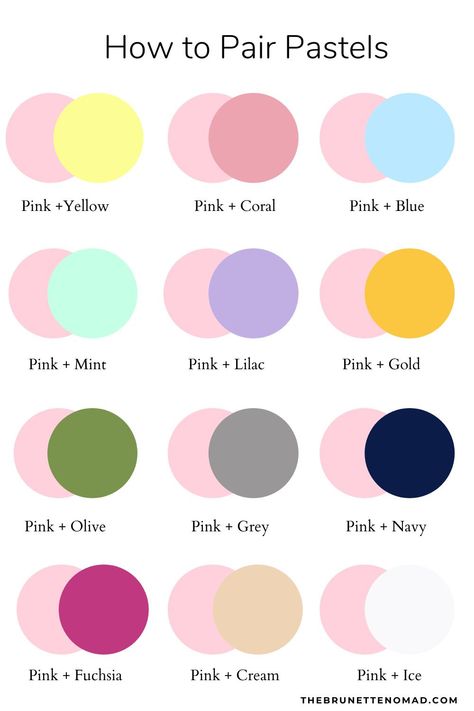 Different Colour Combinations, Color Palette Combinations Clothes, Pastel Color Combos Outfit, Colour Combinations Pastel, Color That Goes With Pink, Colour Style Fashion, What Colors Go Good Together, 2 Colours That Go Together, Color For Outfit