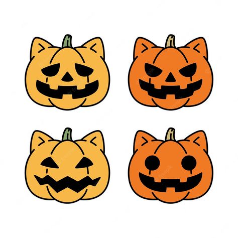 Premium Vector | Vector calabaza halloween gato gatito icono de dibujos animados Halloween Desenhos, Halloween Desenho, Halloween Calabazas, Dibujos Halloween, Halloween Pets, Japanese Language Learning, Pets Drawing, Horror Show, Halloween Drawings