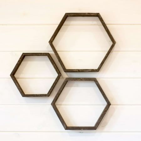 3 Hexagon Shelves, Hexagon Wall Shelves, Hexagon Wall Shelf, Above Toilet, Shelves Above Toilet, Wood Storage Rack, Wood Hexagon, Hexagon Wall, Youve Been