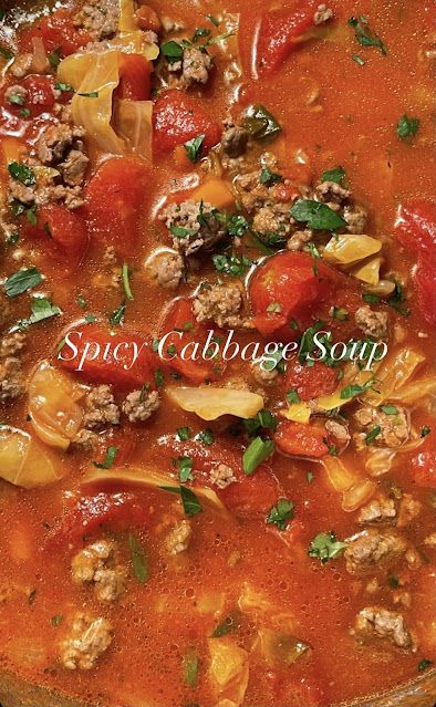 Spicy Cabbage Soup Chili Cabbage Soup, Cabbage Tortilla Soup, Meaty Cabbage Soup, Coleslaw Soup, Cabagge Soup Recipe, Southern Cabbage Soup, Sausage And Cabbage Soup, Chicken And Cabbage Soup Recipes, Pork And Cabbage Soup