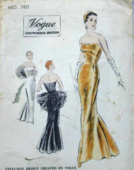 Vogue 780 Costume Inspirations, Vintage Ball Gowns, Evening Dress Patterns, Vintage Vogue Patterns, Vintage Vogue Sewing Patterns, 1950s Sewing Patterns, 1970s Sewing Patterns, Vogue Vintage, Vintage Dress Patterns