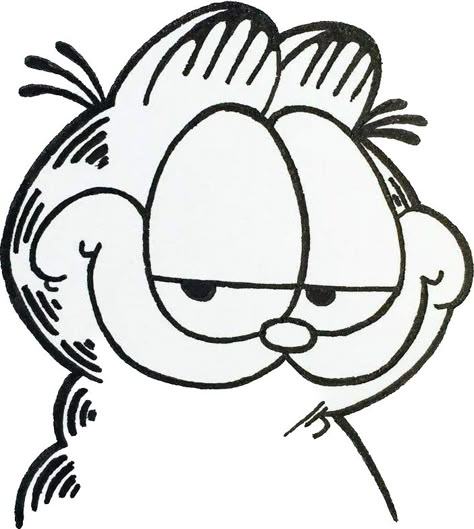 ￼ Cartoon Network Drawings Easy, Garfield Tattoo Black, Cartoon Character Outline, Garfield Drawing Easy, Garfield Outline, Cartoon Characters Outline, Cartoon Character Doodles, Garfield Black And White, Goofy Drawing Easy