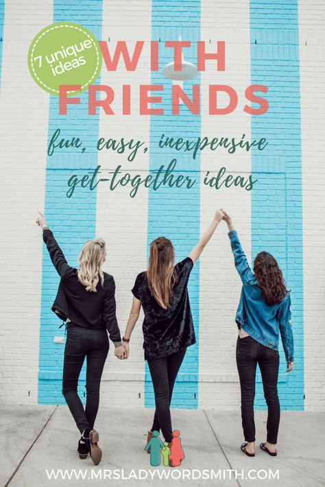 Is it time for a ladies' get-together? These 7 activities are fun, easy to do, and inexpensive. #friends #women #ladies #gettogethers #activities #party #church Ladies Group Ideas, Ladies Group Activities, Fun Womens Group Activities, Group Activities For Women, Women Group Activities, Mom Group Activities, Ladies Church Group Activities, Activities For Womens Group Fun, Moms Group Activities