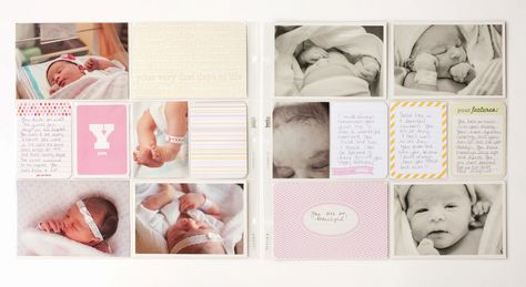 Baby Edition for Her | Project Life Project Life Baby, Becky Higgins Project Life, Project Life Album, Becky Higgins, Girls Album, Memory Album, Stampin Up Project, Family Scrapbook, Pocket Scrapbooking