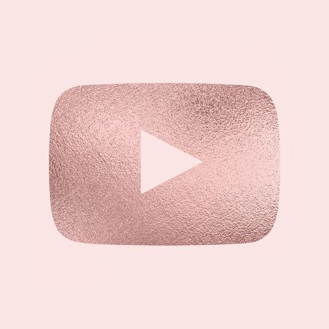 Youtube App Icon, Gold App, Rose Gold Aesthetic, Lock Screen Wallpaper Iphone, Pink Wallpapers, Application Iphone, Rose Gold Wallpaper, Aesthetic Roses, Phone Aesthetic