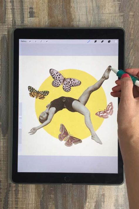Learn how to create unique collages in Procreate by combining vintage images, hand drawn elements, and layer effects.  When you watch this class, you’ll get all of the Procreate brushes I use to create my collages.  The set includes 25 stamps of flowers, insects, figures, and shapes, plus a set of 8 texture brushes for adding vintage patterns, fading, and scuffs to your collages.  We’ll also look at online resources for thousands of free vintage and modern images. How To Make A Collage On Procreate, Procreate Collage Tutorial, Collage Procreate, Vintage Procreate, Texture Brushes Procreate, Modern Images, Procreate Tutorials, Procreate Tips, Procreate Ipad Tutorials