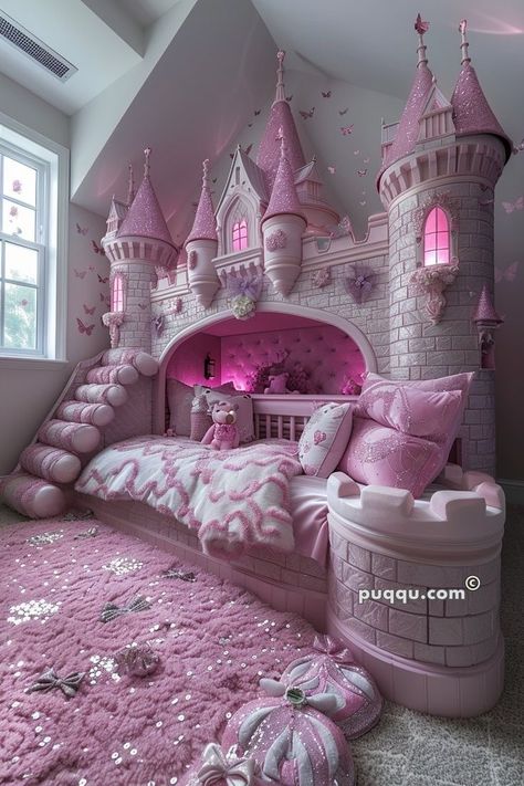 Princess Bedroom Ideas, Princess Kids Room, Bedroom Princess, Girls Princess Bedroom, Girls Princess Room, Disney Princess Room, Magical Bedroom, Princess Bedrooms, Princess Room Decor