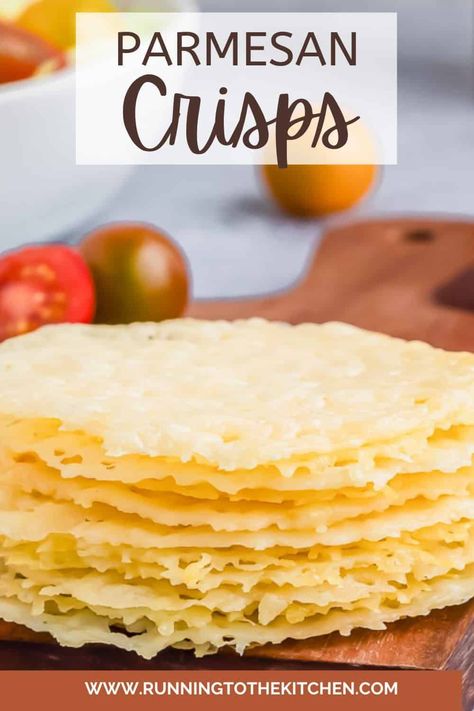 Homemade Parmesan crisps add a crunchy, cheesy delight to salads, soups, and snacks. Ready in 5 minutes with just a single ingredient, they're perfect for keto and low-carb diets. Customize with herbs or spices for extra flavor. A simple, versatile addition to any meal, offering a satisfying crunch and rich taste. Discover how to elevate your dishes with these easy-to-make, flavor-packed crisps. Homemade Parmesan Crisps, Fried Parmesan Crisps, Parmesan Crisps Baked, Crunchy Salad Toppings, Keto 2023, Serve With Soup, Parmesan Crisps Recipe, How To Make Crisps, Parmesan Crackers