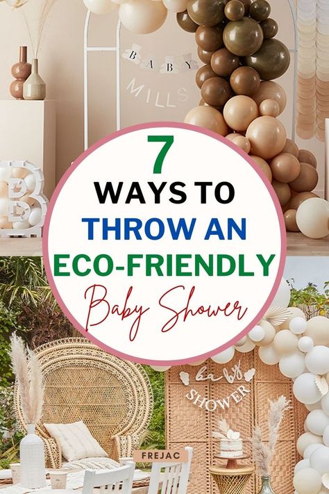 You’ve been asked to throw an eco-friendly baby shower for a clean-living mummy-to-be but not sure where to start? While throwing an environmentally friendly party may require a little more thought and effort, it’s been known to end up costing less than a ‘traditional’ approach without any of the excess waste – what could be better than that? Eco Friendly Gender Reveal, Eco Friendly Baby Shower Ideas, Eco Friendly Balloon Arch Alternative, Gender Reveal Ideas Environment Friendly, Gender Reveal Eco Friendly, Eco Friendly Bday Decor, Eco Friendly Baby Shower, Confetti Gender Reveal, Pregnancy Gender