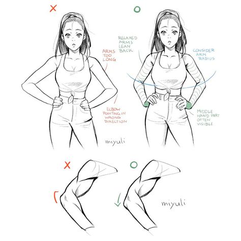 Hands On Hips, Different Poses, Poses References, Anatomy Drawing, Body Drawing, Anatomy Reference, Anime Drawings Tutorials, Anatomy Art, Drawing Tutorials