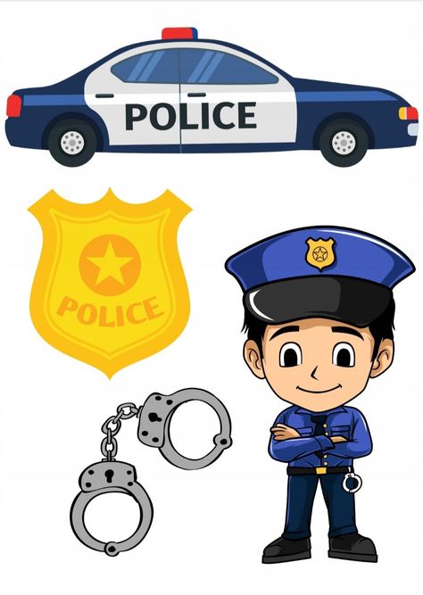 Police Officers Aesthetic, Policeman Cake, Police Tools, Police Birthday Cakes, Police Birthday Invitations, Police Officer Birthday, Police Cakes, Preschool Pictures, 헬로키티 배경화면