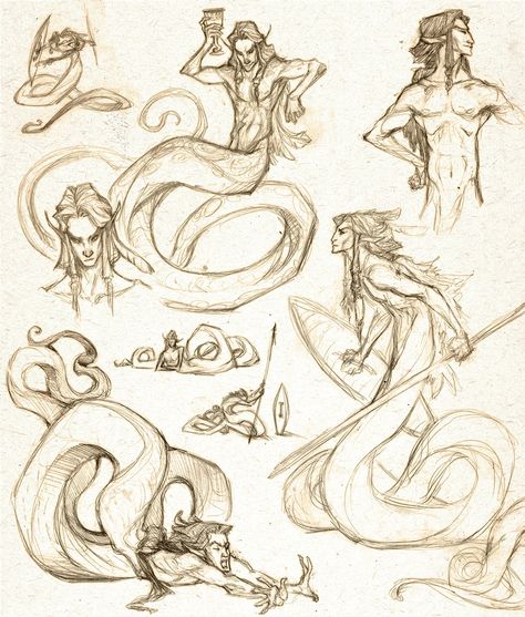 momo hunter Gorgon Drawing Reference, Lamia Reference, Naga Poses Reference, Lamia Drawing, Naga Anatomy, Naga Drawing, Naga Male, Fake Skin, A Halloween Costume