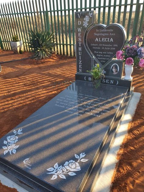 Head Stone, Tombstone Designs, Grave Decorations, Home Stairs Design, Memorial Plaque, Memorial Stones, Tiles Design, House Stairs, Pretoria