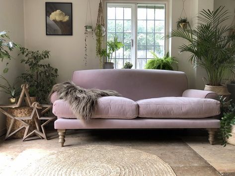 Blog Home — HORNSBY STYLE Rustic Floorboards, Blue Couch Living, Rosa Sofa, Classic Sofa Styles, Pink Velvet Sofa, Dining Table Makeover, Blue Couch, Latest Sofa Designs, Dark Blue Walls