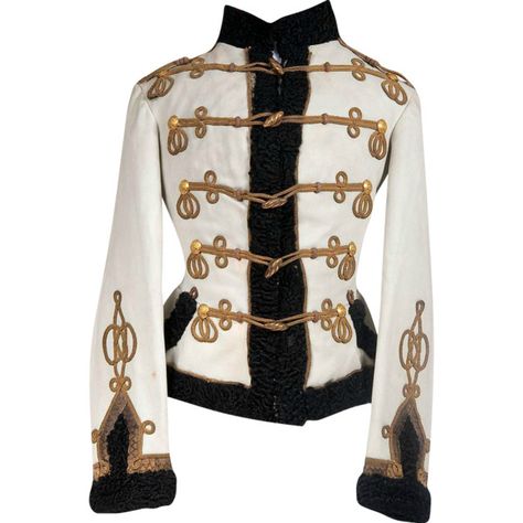 Russian Officer Coat - edited by mlleemilee ❤ liked on Polyvore featuring outerwear, coats, jackets and tops Royal Guard Uniform Design, Imperial Russian Uniform, Russian Uniform, Imperial Clothing, Russian Clothes, Officer Uniform, Empire Outfit, Marching Band Uniforms, Formal Dresses For Men