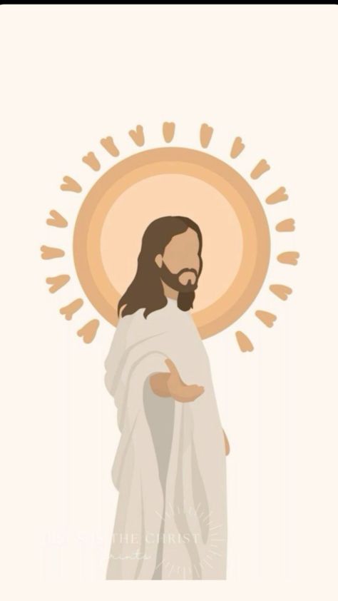 God Posters Aesthetic, Jesus Photos Beautiful, Biblical Aesthetic, Jesus Animation, Jesus Stickers, Jesus Background, Catholic Wallpaper, Jesus Cartoon, God Things