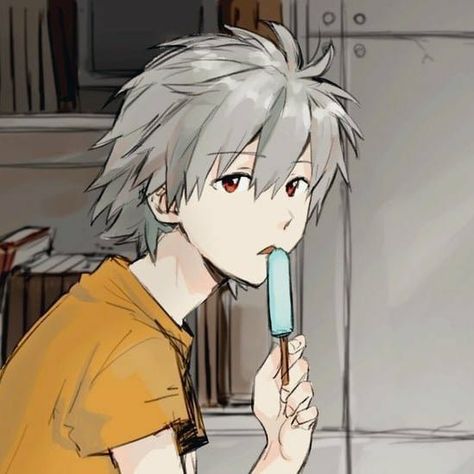 Nge Pfps, Evangelion Kaworu, Kaworu Nagisa, Evangelion Art, Neon Evangelion, Picture Icon, Neon Genesis Evangelion, An Anime, 그림 그리기