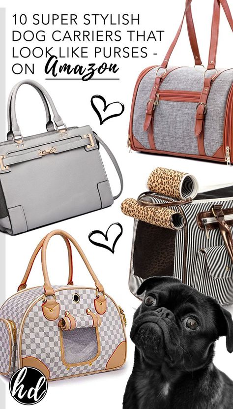 10 Super Stylish Dog Carriers that Look Like Purses under $75 on Amazon – heydjangles.com, dog carrier purse, dog carriers for small dogs, puppy bag carrier, affordable dog travel bags #doglover #stylishpet Chihuahua Carrier Bag, Cute Dog Carrier, Dog Bags Travel, Dog Bag Carrier, Dog Purse Carrier, Puppy Travel Bag, Pet Carrier Purse, Purse Dog, Puppy Purse