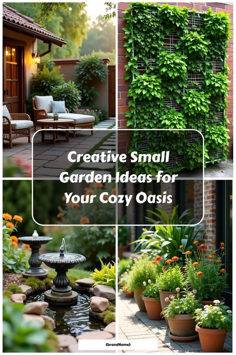 Creative small garden ideas featuring lush greenery and vibrant flowers for a cozy oasis. Patio Garden Design Ideas, Garden Sitting Area Ideas, Outdoor Courtyard Design, Small Garden Area Ideas, Small Garden Ideas Low Maintenance, Small Garden Ideas Modern, Tiny Outdoor Space, Very Small Garden Ideas, Small Garden Plans