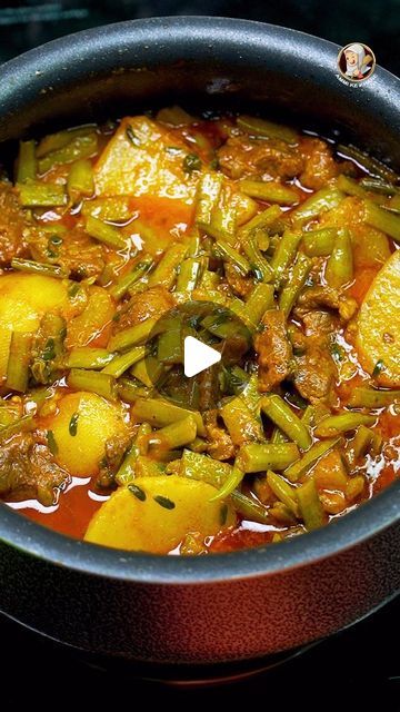 Gawar Fali Recipe, Cluster Beans Recipes Indian, Glass Potatoes, Desi Food Recipes, Rava Sweet Recipe, Hyderabadi Recipes, Hyderabadi Food, Indian Beans Recipe, Easy Samosa Recipes