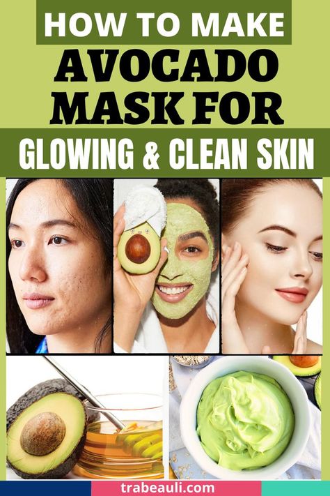 DIY Avocado Face Mask Black Patches On Face, Avacado Mask, Avocado Face Mask Diy, Face Masks For Clear Skin, Masks For Clear Skin, Avacado Face Mask, Face Mask For Clear Skin, Homemade Avocado Face Mask, Avocado For Skin