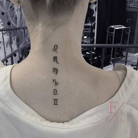 Leo, Scorpio, Virgo, Capricorn, Libra and Gemini Zodiac Capricorn Symbol Tattoos, Libra And Gemini, Capricorn Zodiac Symbol, Capricorn Symbol, Scorpio Virgo, Toenail Polish, Symbol Tattoos, Spine Tattoo, Cardigan Winter