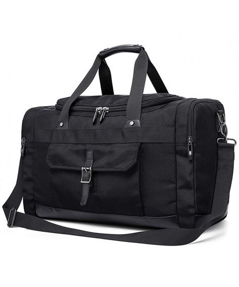 Luggage & Travel Gear, Luggage, Weekender Overnight Duffel Bags Mens Carry on Luggage Travel Tote - Oxford Black - C3184RO7TGY   #Luggage #TravelGear  #Fashion #Bags #Handbags #Style #Luggage