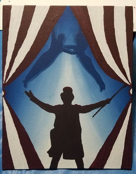 The Greatest Showman Painting, Greatest Showman Drawings, The Greatest Showman Art, Broadway Drawing, The Greatest Showman Poster, Theater Painting, Circus Painting, Pt Barnum, Simple Drawing Ideas