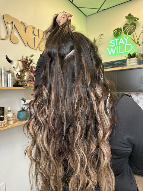 two rows of custom colored 24" extensions brunette based with lots of dimension fall hair color inspo Fall Hair Color, Color Inspo, Hair Inspo Color, Fall Hair, Hair Inspo, Custom Color, Hair Extensions, Hair Color, Hair