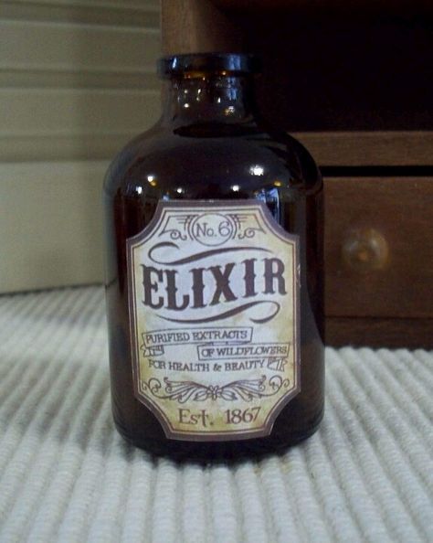 19th Century Elixir Bottle Curious Elixirs, Elixir Bottle, Antique Potion Bottles, Victorian Medicine Bottles, Witchy Room, Snuff Bottles Antiques, Bottle Design, Whiskey Bottle, Health And Beauty