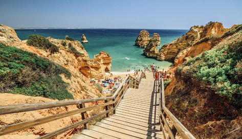 Beautiful Beach Pictures, Places To Live, Algarve Portugal, Natural Park, Best Places To Live, Portugal Travel, Enjoy Nature, Beautiful Places In The World, Beach Town