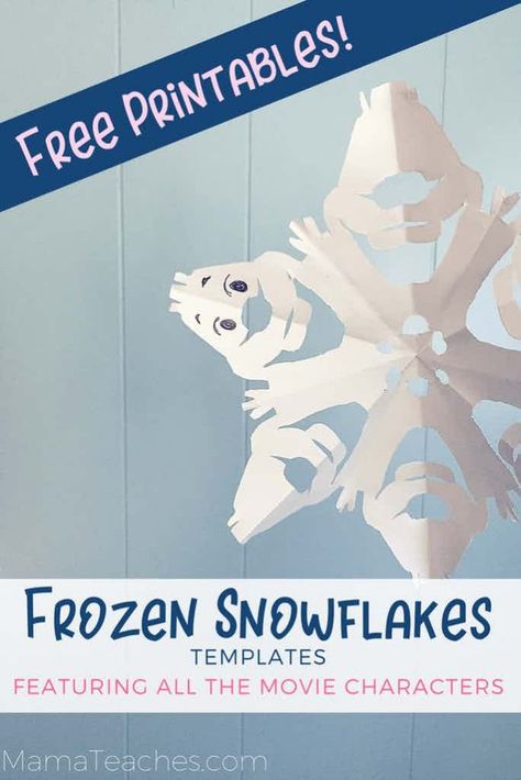 Frozen Character, Snowflakes Diy, Frozen Crafts, Elsa Anna Olaf, Frozen Snowflake, Beautiful Lifestyle, Snowflake Template, Elsa Olaf, Snowflake Craft