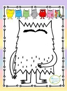 Emotions Kindergarten Activities, Color Monster Activities Preschool, Color Monster Printable, Color Monster Book Activities, Colour Monster Activities Eyfs, The Color Monster Activities Preschool, The Colour Monster Activities, The Color Monster Activities, Feelings Activities Preschool