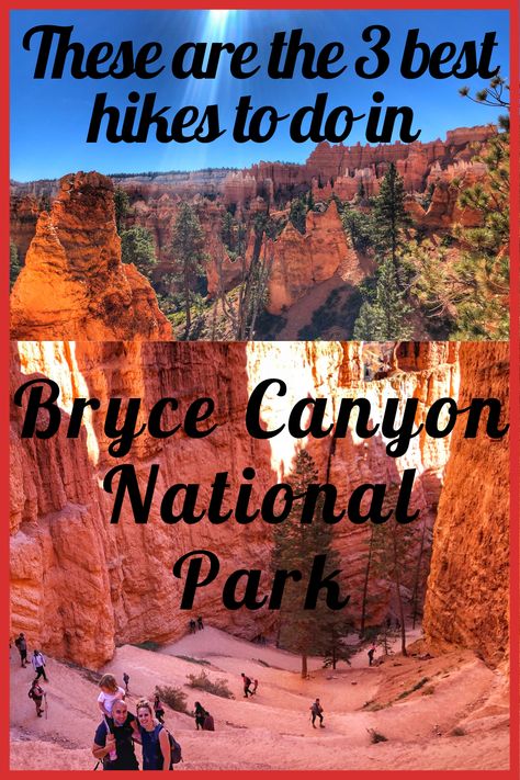 Bryce Canyon National Park Hikes, Bryce Canyon Hikes, Bryce National Park, Utah National Parks Road Trip, Utah Road Trip, National Park Vacation, National Park Road Trip, Utah Travel, Bryce Canyon National Park