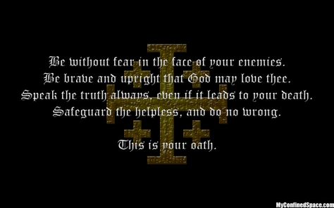 Knights oath - kingdom of heaven Heaven Kingdom, Knight Quote, Quotes Brave, Chivalry Quotes, Kingdom Quotes, Heaven Movie, Lewis Quotes, Cs Lewis Quotes, Quote Wallpaper